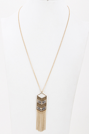 Nice Trip Long Line Chain Necklace 5HCH7